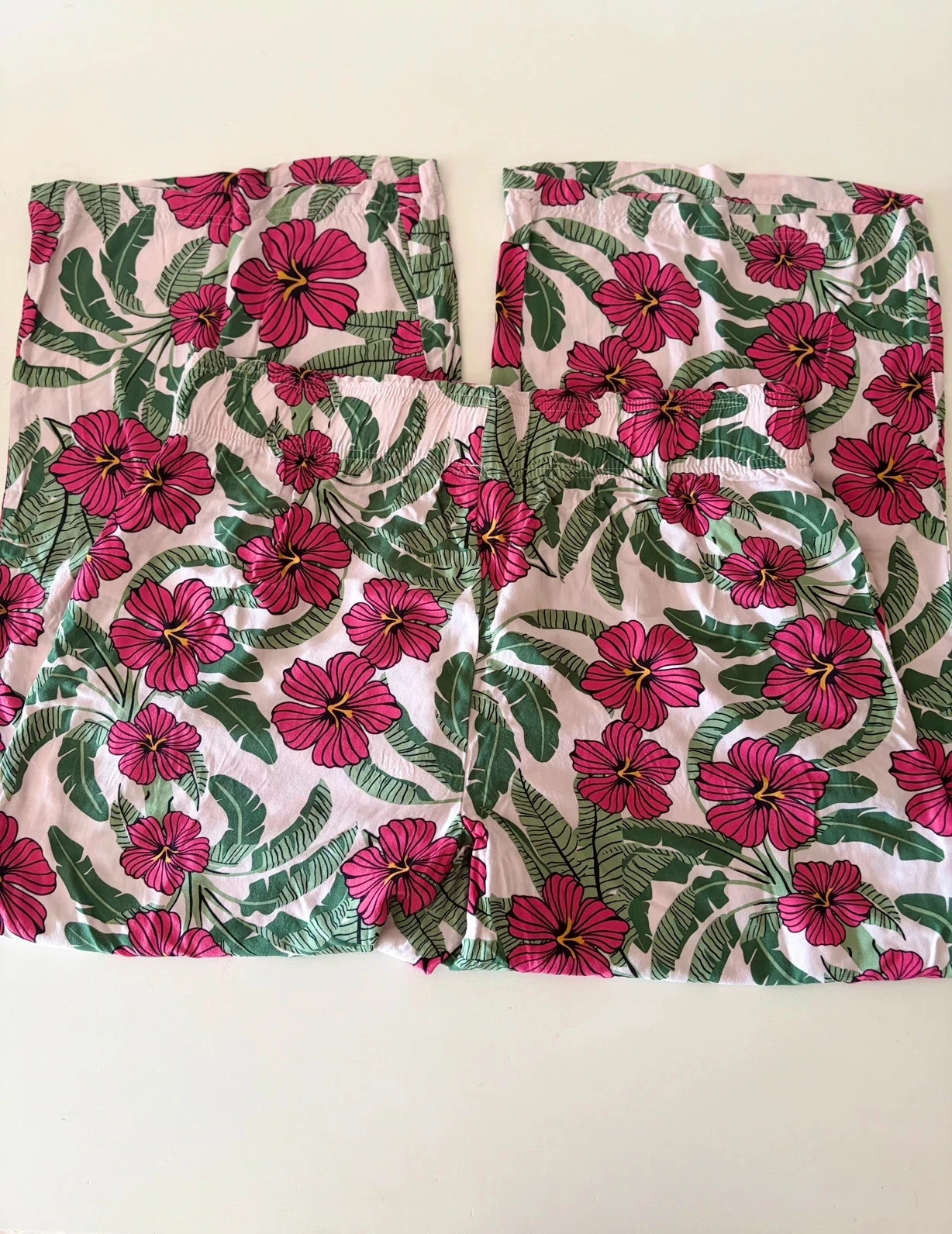 🌸 Pantalón fluido Esmara estampado tropical Mujer Talla XL – photo 2